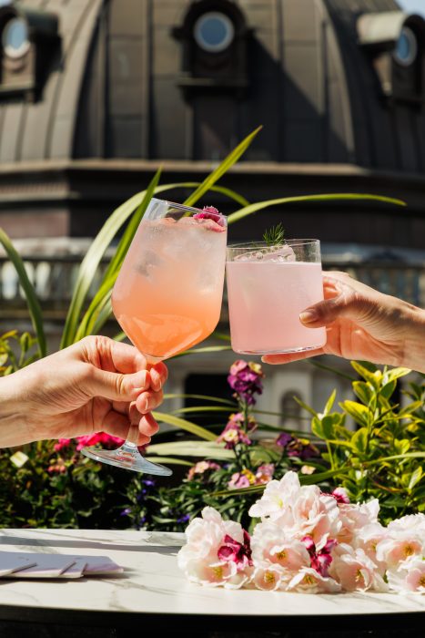 Beneath a canopy of cherry blossoms, sip your way through our summer cocktails including the Hiragana, a blend of Roku Gin, lemon, pomegranate, pandan leaf, and grapefruit soda, or try the Kyoto Paradise, where Haku Vodka is paired with watermelon, lime, dill, and a hint of Savoia Orancio for a herbaceous twist. For something bold, the Toki Highball balances smooth whisky with yuzu, Padrón pepper, and ginger ale. Perfectly pair these with a selection of Japanese small plates for the perfect afternoon or evening.
